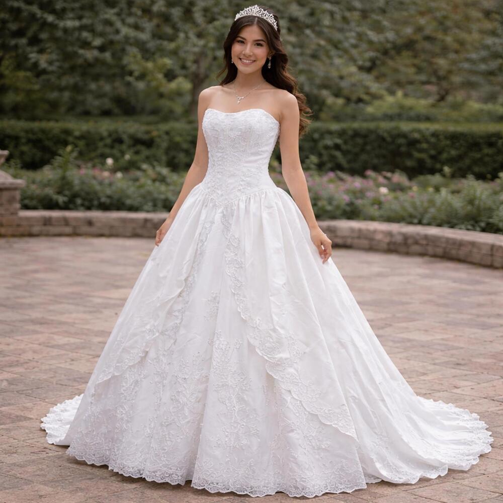 Mary’s Bridal Wedding Gown – NWT Strapless Ballgown – Size 14